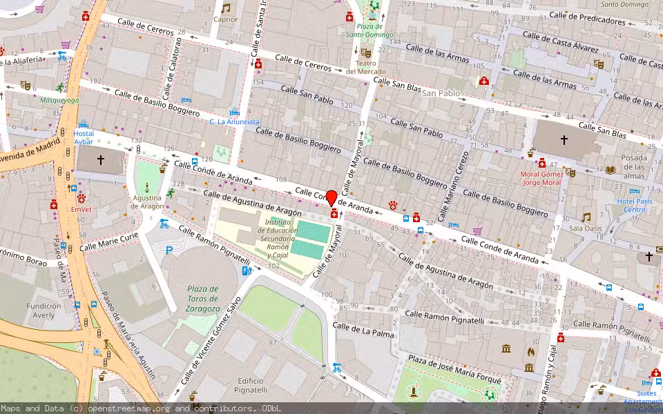 Mapa de Subasta Inmueble (Vivienda) en Zaragoza