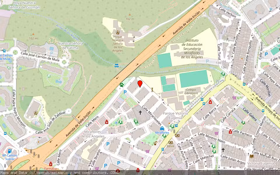 Mapa de Subasta Inmueble (Vivienda) en Malaga, Málaga