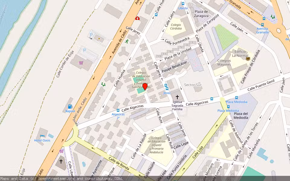 Mapa de Subasta Inmueble (Vivienda) en Cordoba, Córdoba