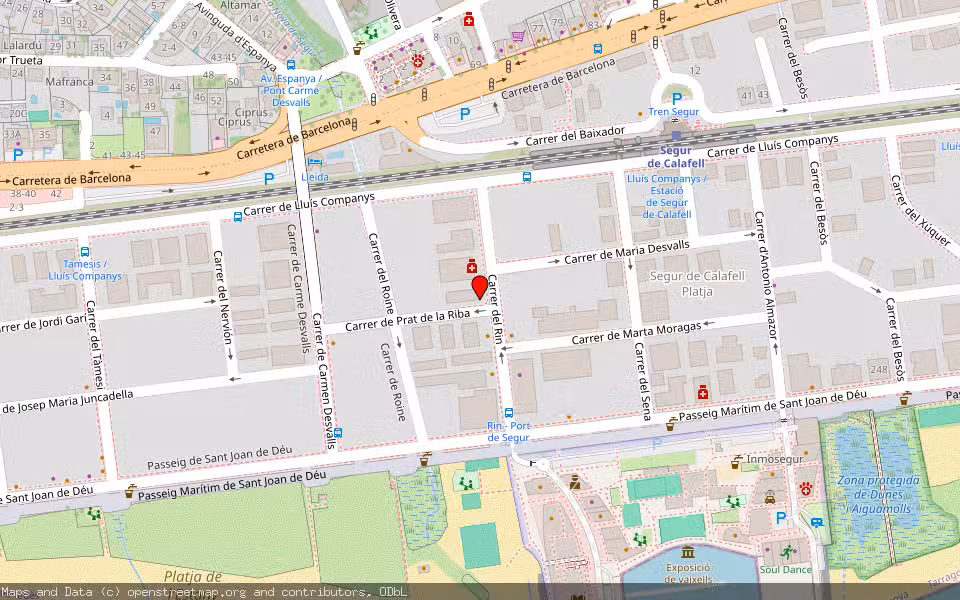 Mapa de Subasta Inmueble (Vivienda) en Calafell, Tarragona