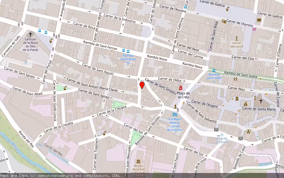 Mapa de Subasta Inmueble (Vivienda) en Igualada, Barcelona