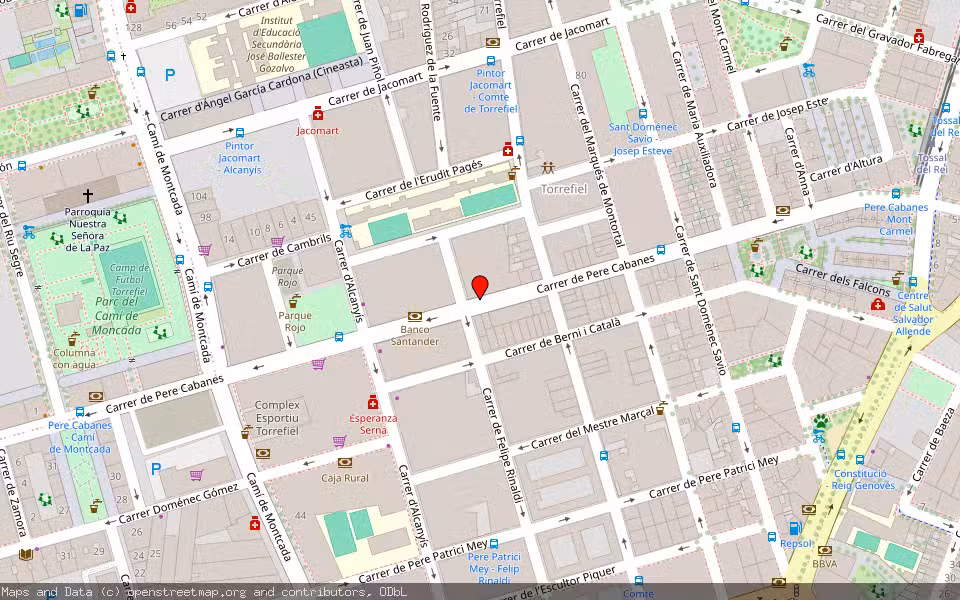 Mapa de Subasta Inmueble (Vivienda) en València, Valencia/València