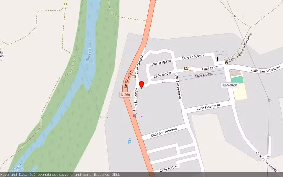 Mapa de Subasta Inmueble (Garaje) en Campo, Huesca
