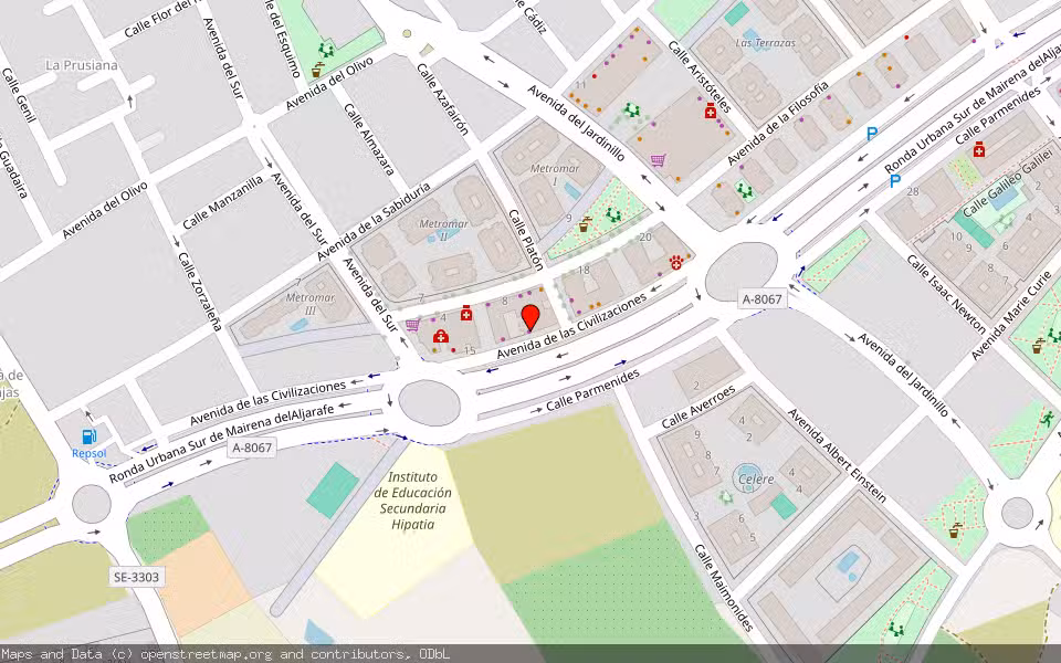 Mapa de Subasta Inmueble (Vivienda) en Mairena Del Aljarafe, Sevilla