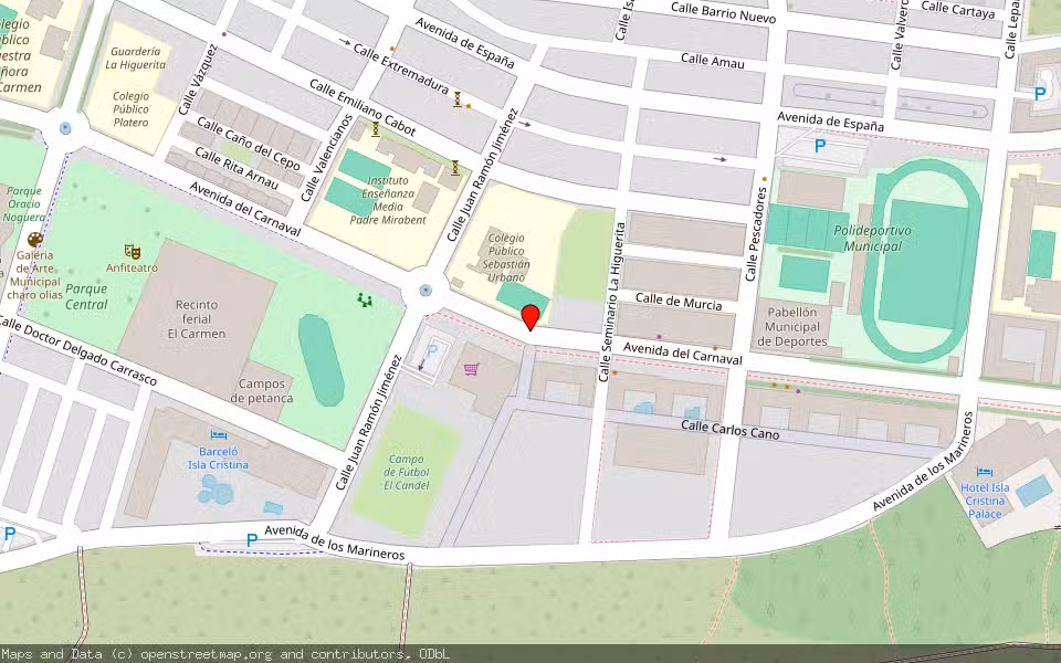 Mapa de Subasta Inmueble (Otros) en Isla Cristina, Huelva