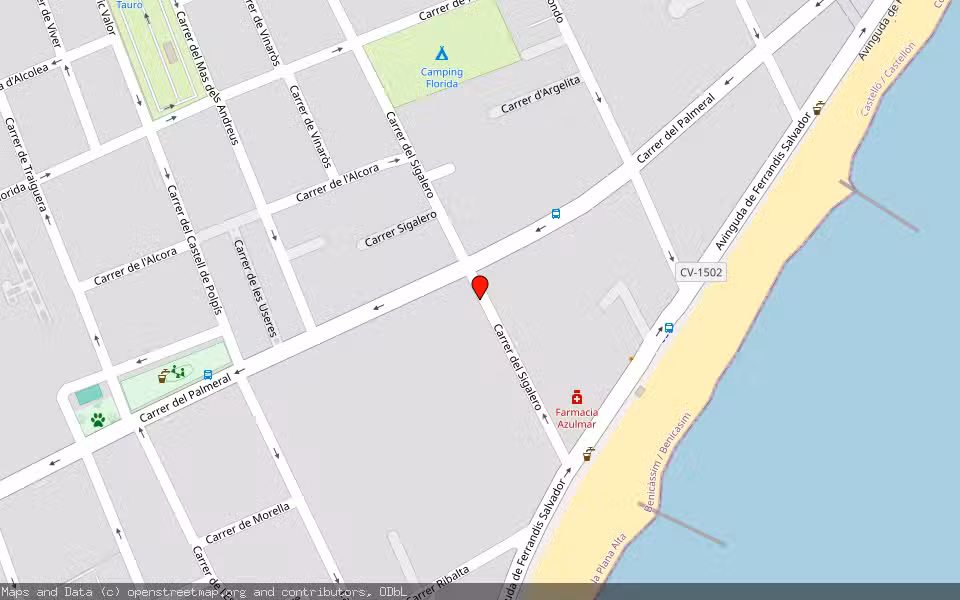 Mapa de Subasta Inmueble (Vivienda) en Benicàssim/benicasim, Castellón/Castelló