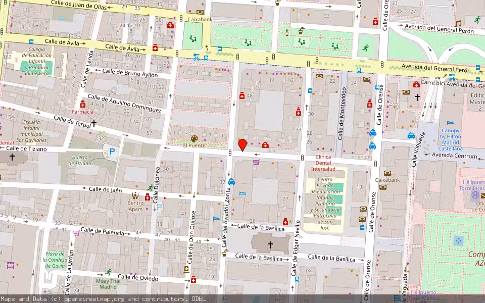 Mapa de Subasta Inmueble (Vivienda) en Madrid