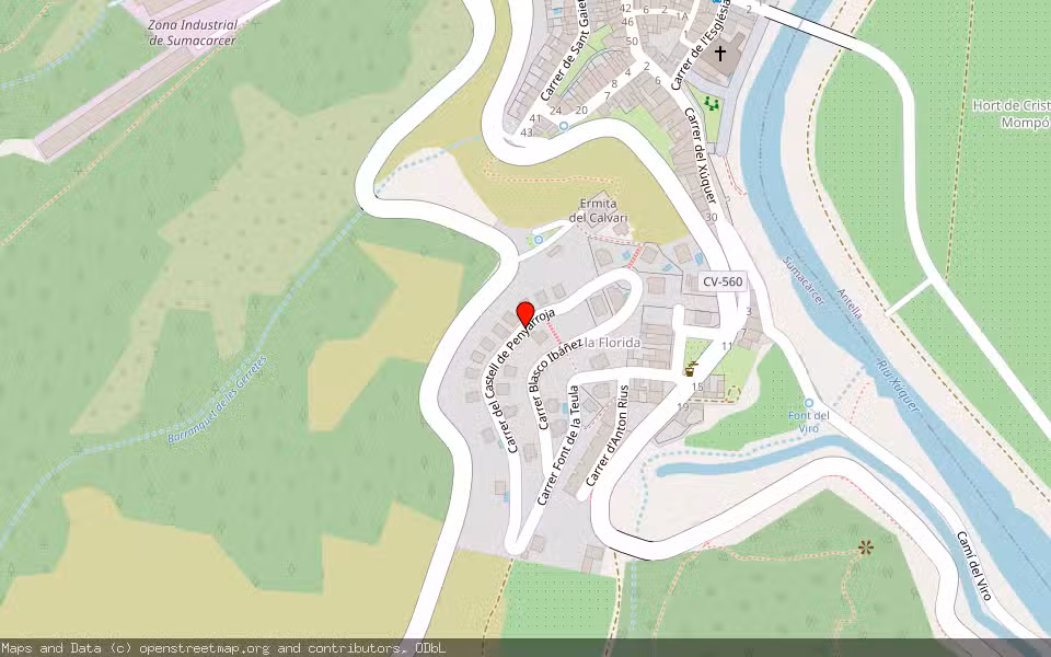 Mapa de Subasta Inmueble (Otros) en Sumacarcer, Valencia/València