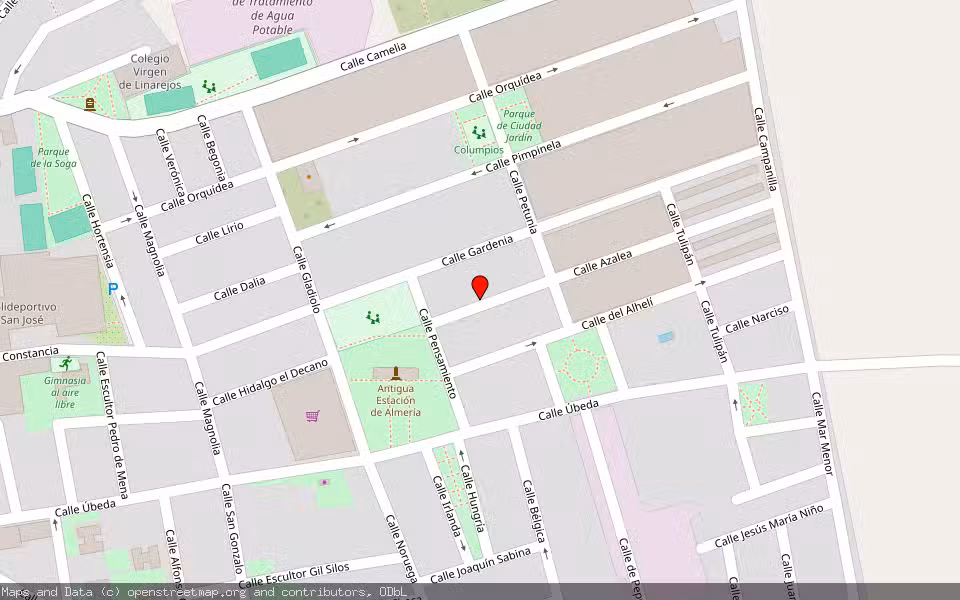 Mapa de Subasta Inmueble (Vivienda) en Linares, Jaén
