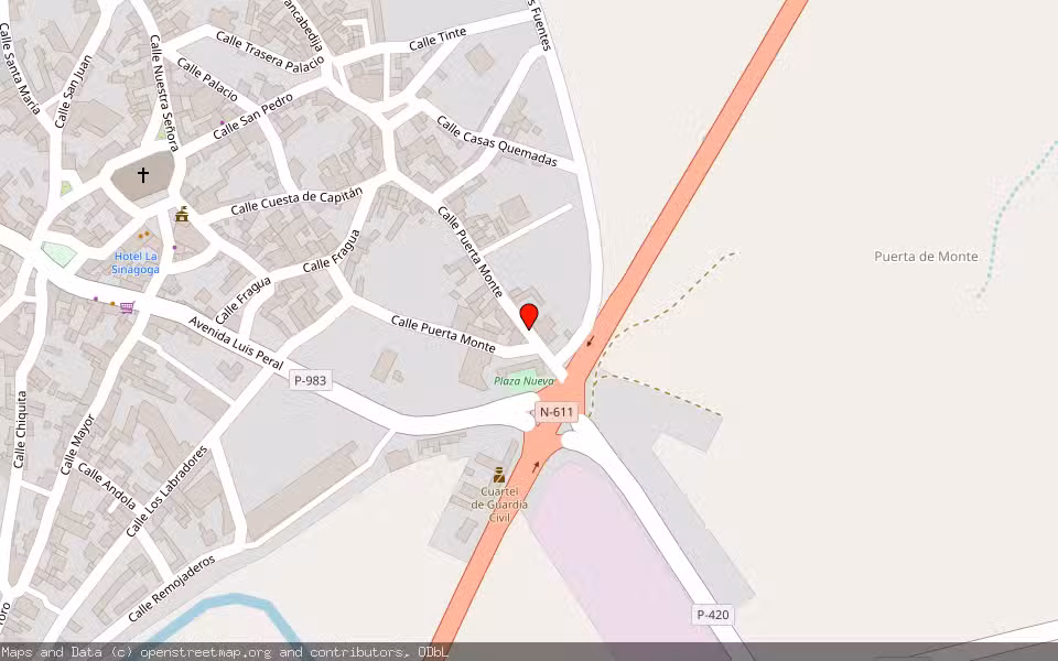 Mapa de Subasta Inmueble (Vivienda) en Pedreguer, Alicante/Alacant