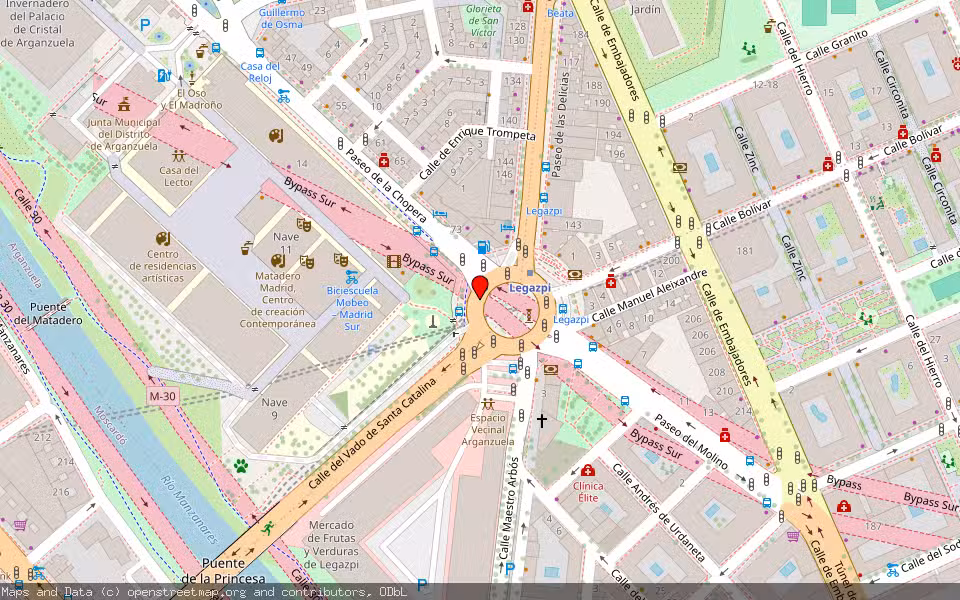 Mapa de Subasta Inmueble (Garaje) en Madrid
