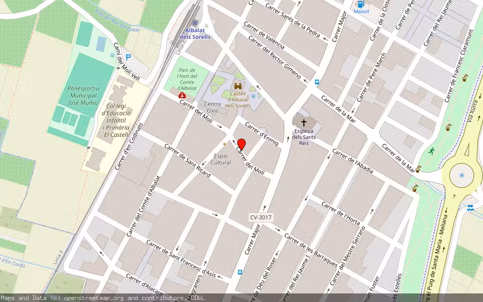 Mapa de Subasta Inmueble (Local comercial) en Albalat Dels Sorells, Valencia/València