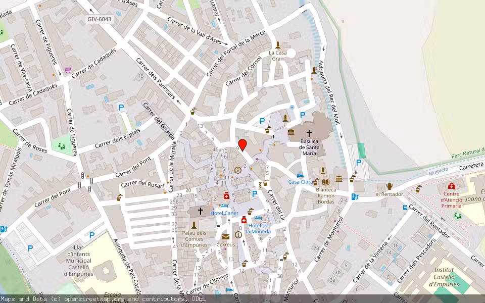 Mapa de Subasta Inmueble (Vivienda) en Castelló D¿empúries, Girona