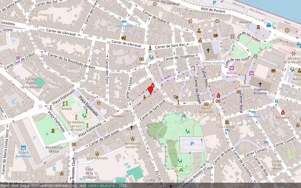 Mapa de Subasta Inmueble (Local comercial) en Maó, Illes Balears