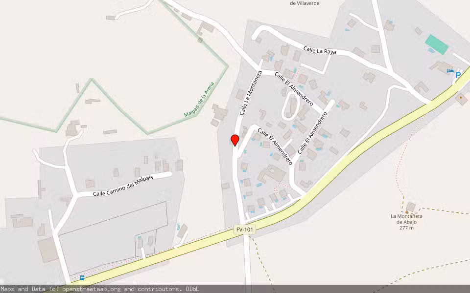 Mapa de Subasta Inmueble (Finca rústica) en Oliva La, Las Palmas