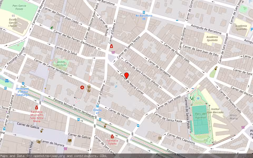 Mapa de Subasta Inmueble (Vivienda) en Igualada, Barcelona