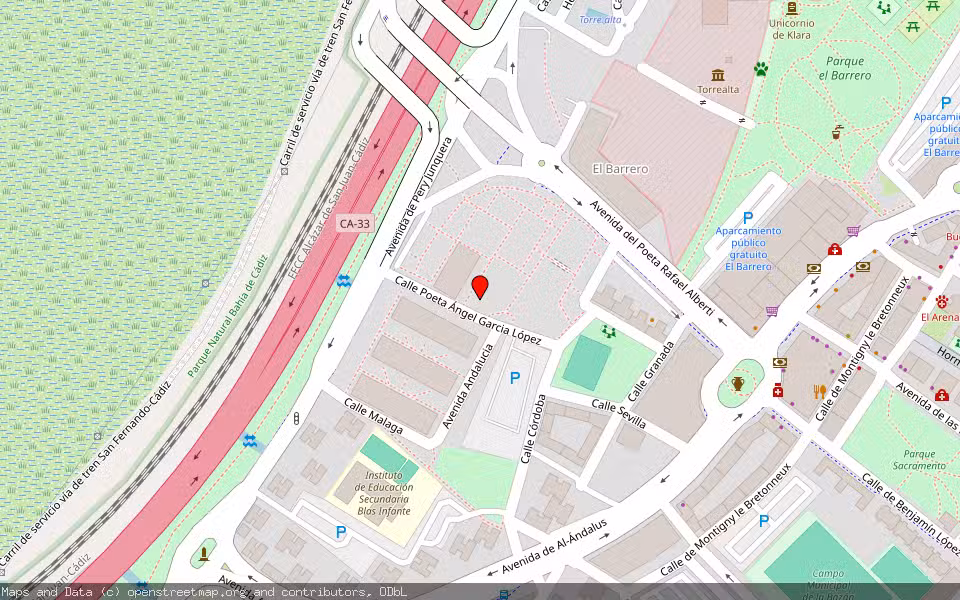 Mapa de Subasta Inmueble (Vivienda) en San Fernando, Cádiz
