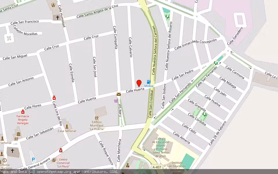 Mapa de Subasta Inmueble (Garaje) en Fuentes De Andalucia, Sevilla