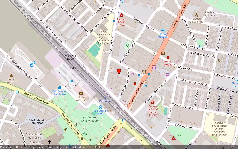 Mapa de Subasta Inmueble (Vivienda) en Palencia