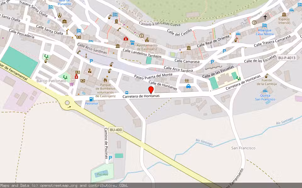 Mapa de Subasta Inmueble (Vivienda) en Castrojeriz, Burgos