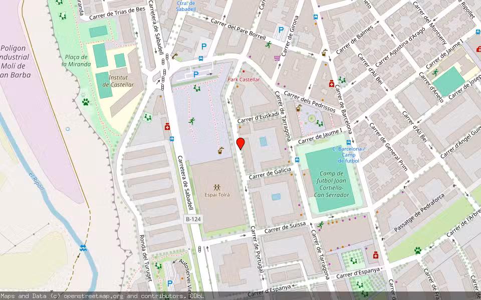 Mapa de Subasta Inmueble (Garaje) en Castellar Del Vallés, Barcelona