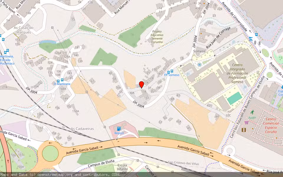 Mapa de Subasta Inmueble (Otros) en A Coruña