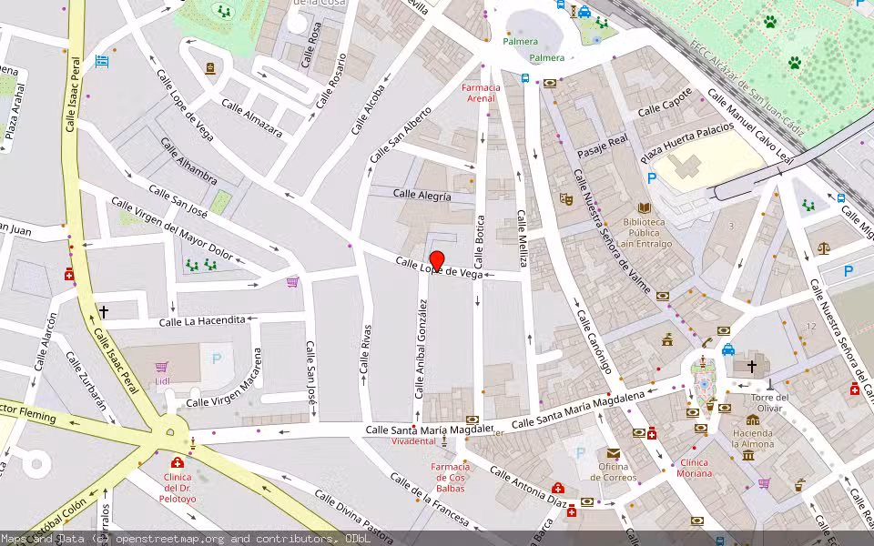 Mapa de Subasta Inmueble (Vivienda) en Dos Hermanas, Sevilla