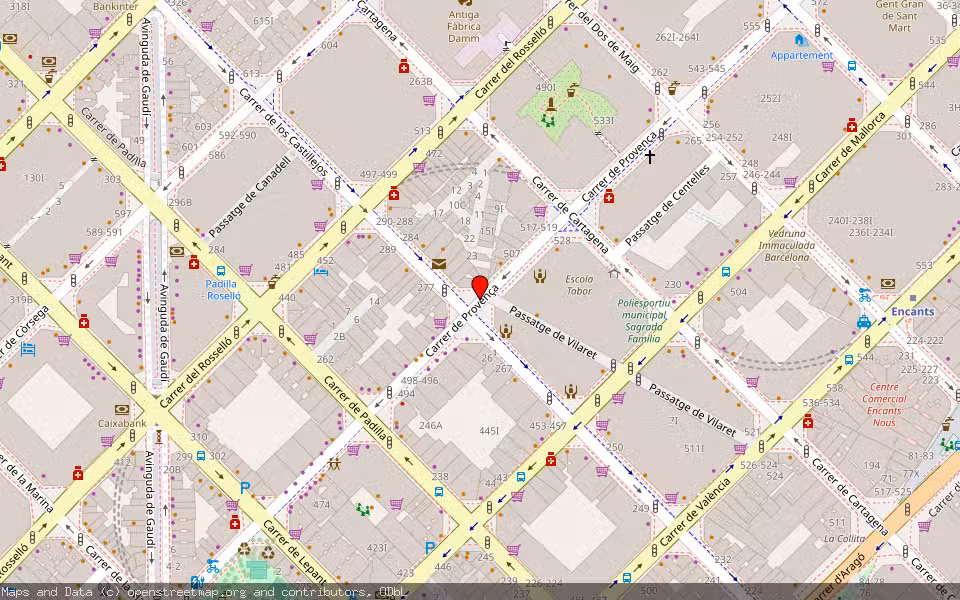 Mapa de Subasta Inmueble (Vivienda) en Barcelona