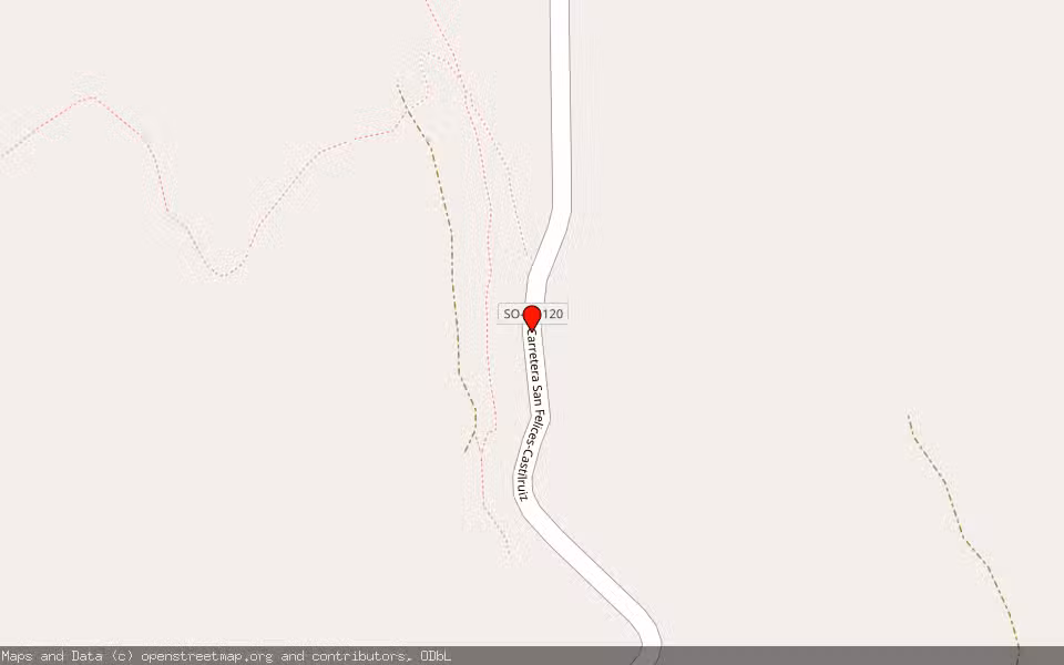 Mapa de Subasta Inmueble (Finca rústica) en San Felices, Soria