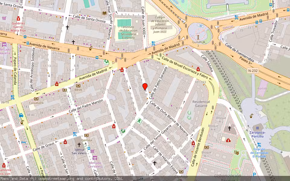 Mapa de Subasta Inmueble (Vivienda) en Zaragoza