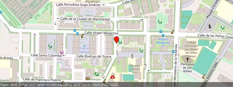 Mapa de Subasta de Inmueble (Vivienda) en Cordoba, Córdoba 