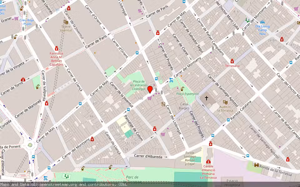 Mapa de Subasta Inmueble (Vivienda) en L'hospitalet De Llobregat, Barcelona