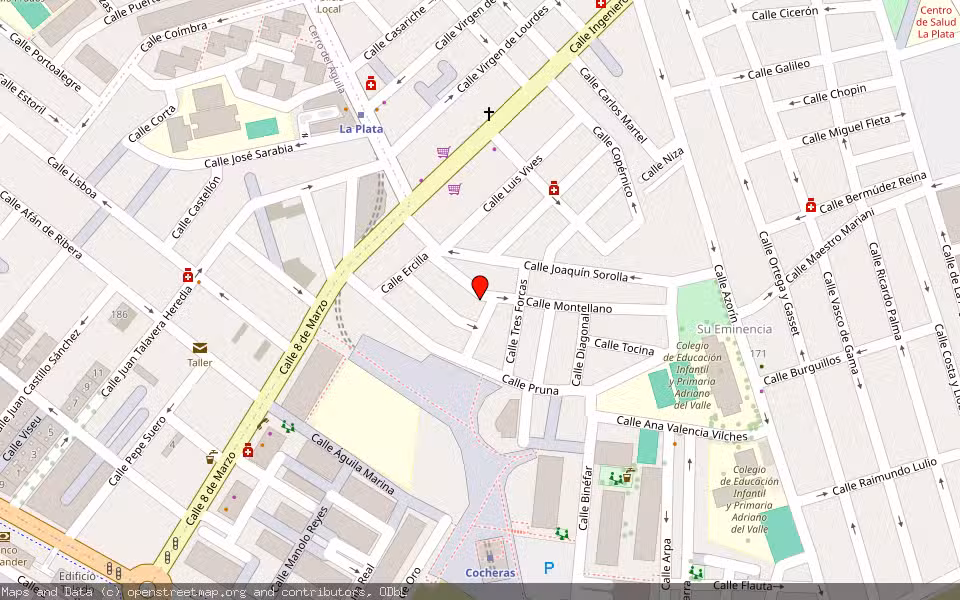 Mapa de Subasta Inmueble (Vivienda) en Sevilla
