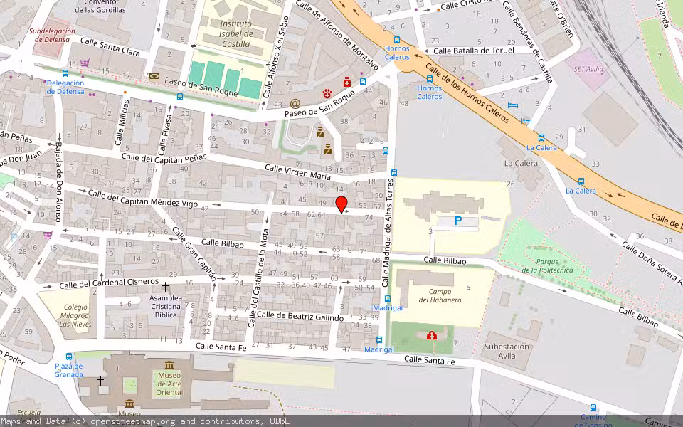 Mapa de Subasta Inmueble (Vivienda) en Ávila