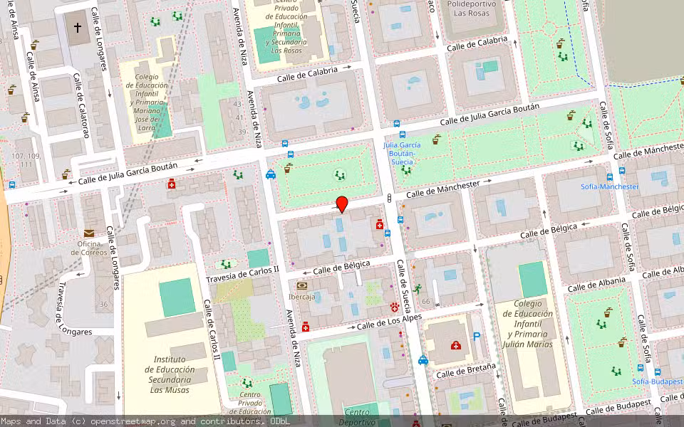 Mapa de Subasta Inmueble (Garaje) en Madir, Madrid