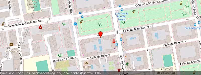 Mapa de Subasta de Inmueble (Garaje) en Madir, Madrid 
