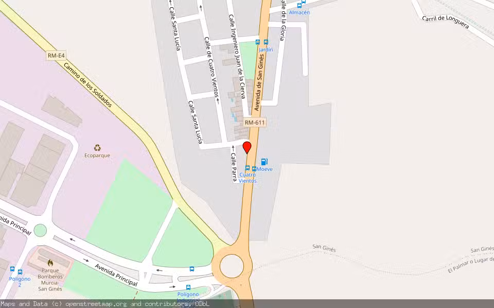 Mapa de Subasta Inmueble (Local comercial) en Murcia