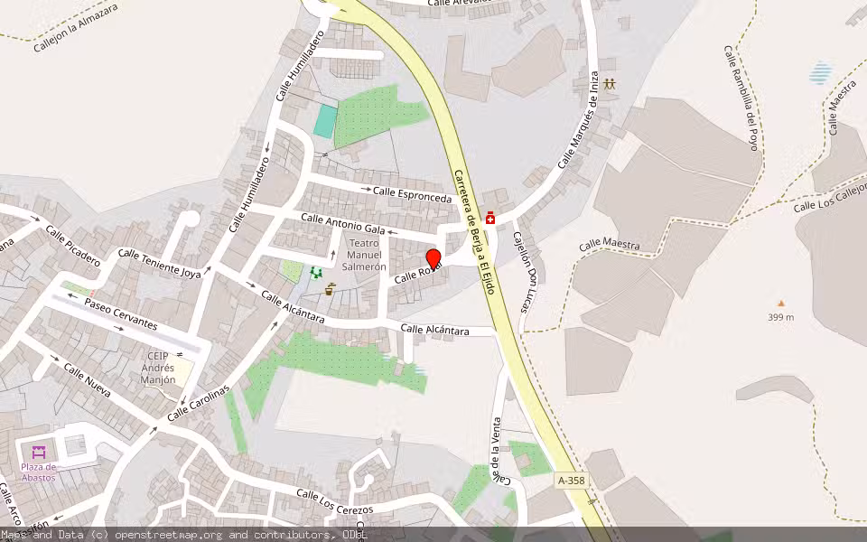 Mapa de Subasta Inmueble (Otros) en Berja, Almería