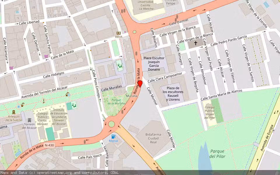 Mapa de Subasta Inmueble (Garaje) en Ciudad Real