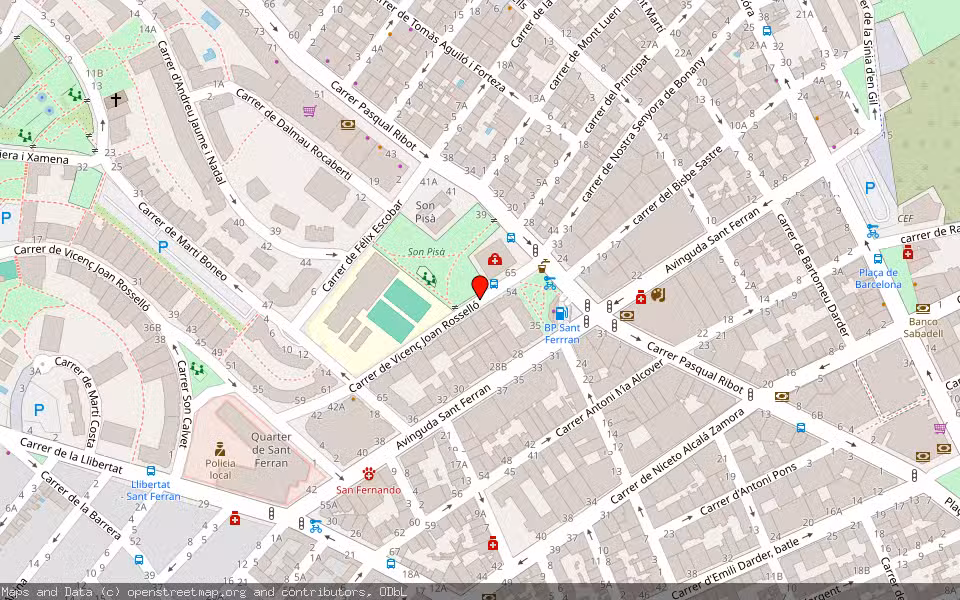 Mapa de Subasta Inmueble (Vivienda) en Palma De Mallorca, Illes Balears