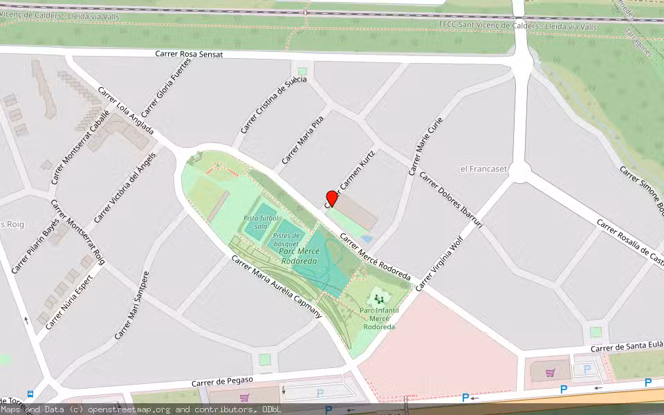 Mapa de Subasta Inmueble (Garaje) en Roda De Berà, Tarragona