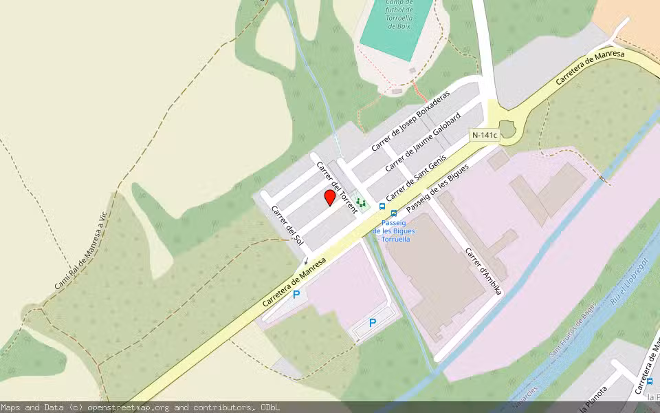 Mapa de Subasta Inmueble (Vivienda) en Sant Fruitós De Bages, Barcelona