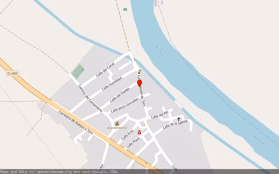 Mapa de Subasta Inmueble (Vivienda) en Toro, Zamora