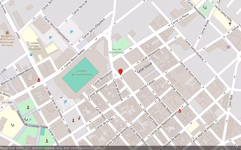 Mapa de Subasta Inmueble (Vivienda) en Vila-real-villareal, Castellón/Castelló