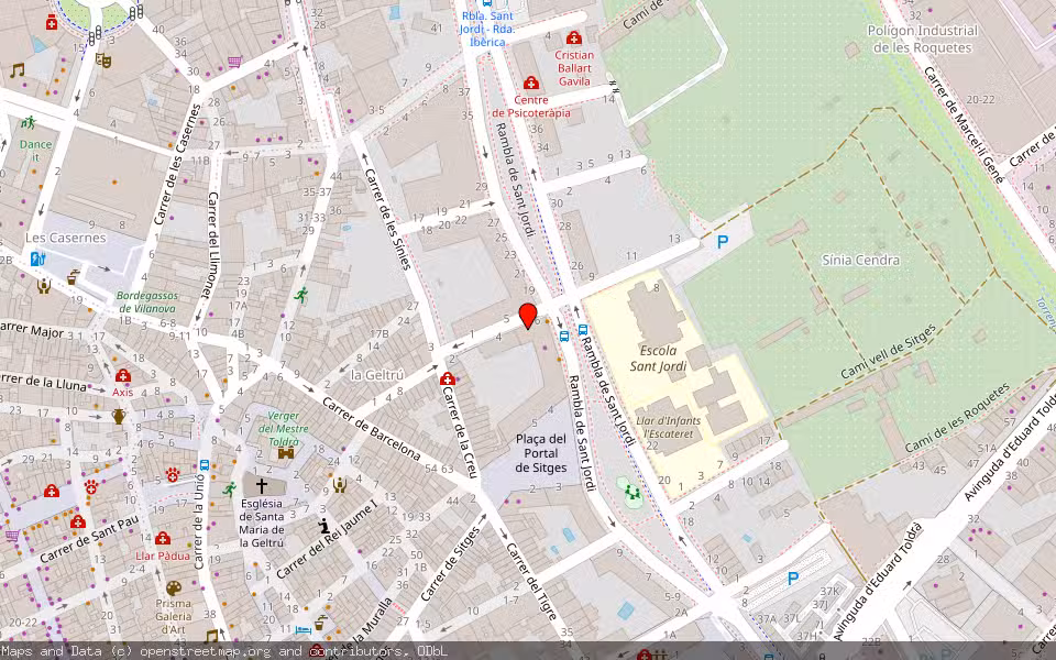 Mapa de Subasta Inmueble (Vivienda) en Vilanova I La Geltrú, Barcelona