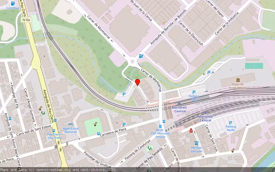 Mapa de Subasta Inmueble (Vivienda) en Martorell, Barcelona