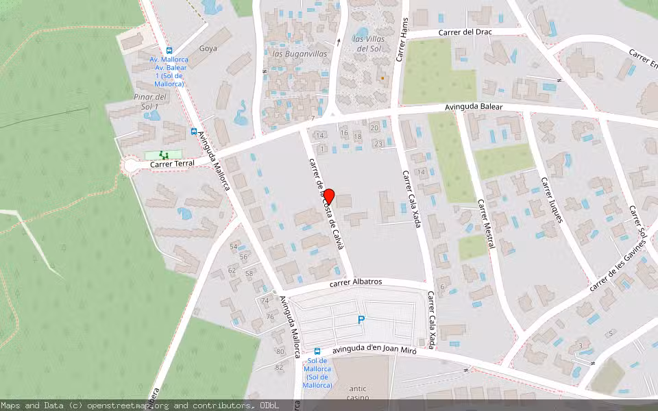 Mapa de Subasta Inmueble (Garaje) en Calvia, Illes Balears