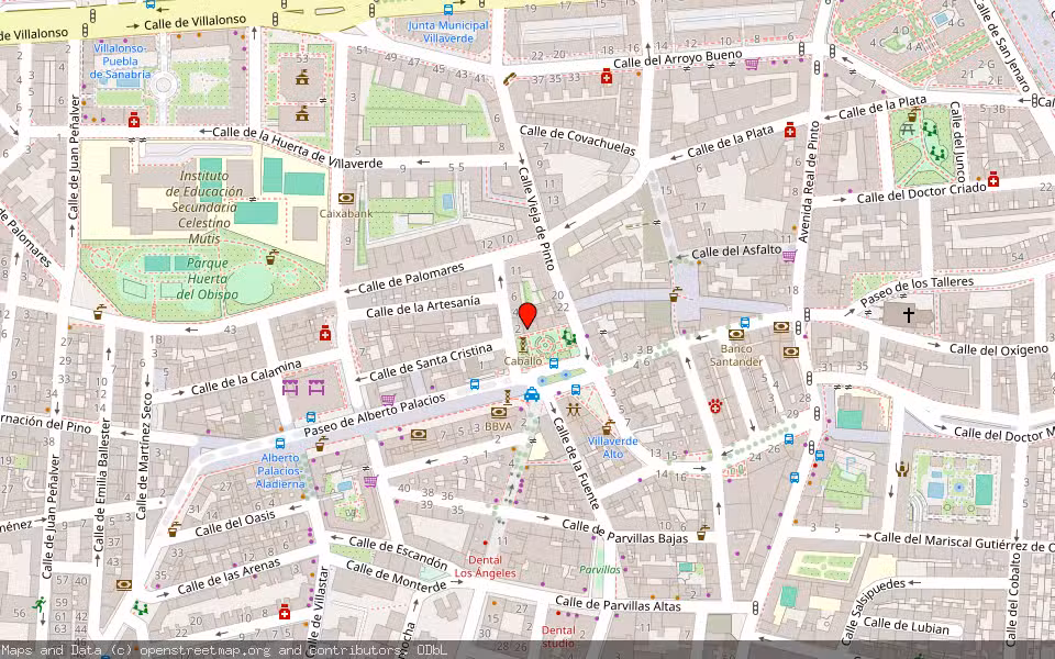 Mapa de Subasta Inmueble (Garaje) en Madriid, Madrid