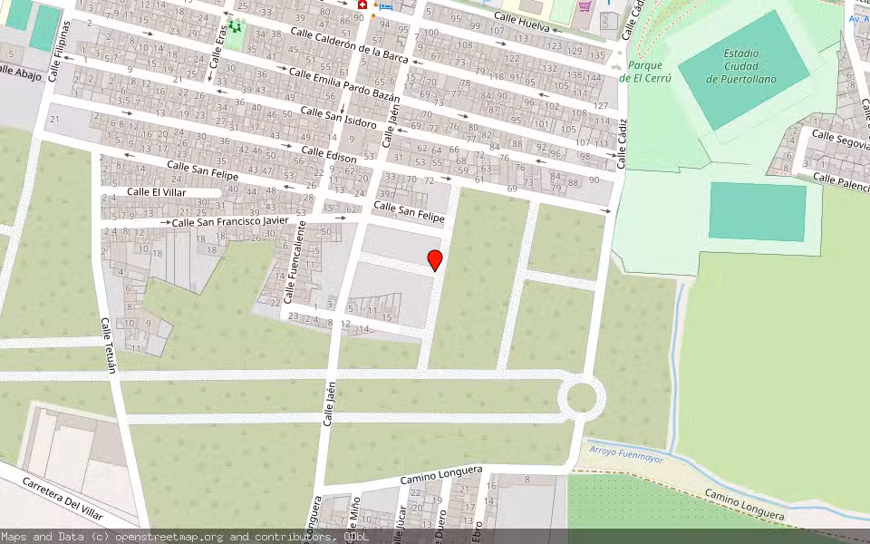 Mapa de Subasta Inmueble (Vivienda) en Puertollano, Ciudad Real