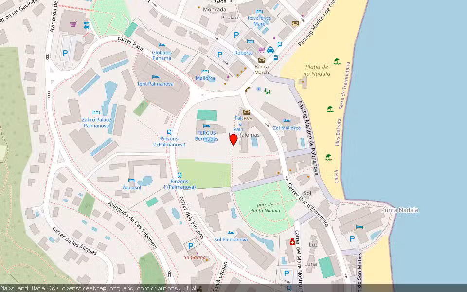 Mapa de Subasta Inmueble (Vivienda) en Calvia, Illes Balears